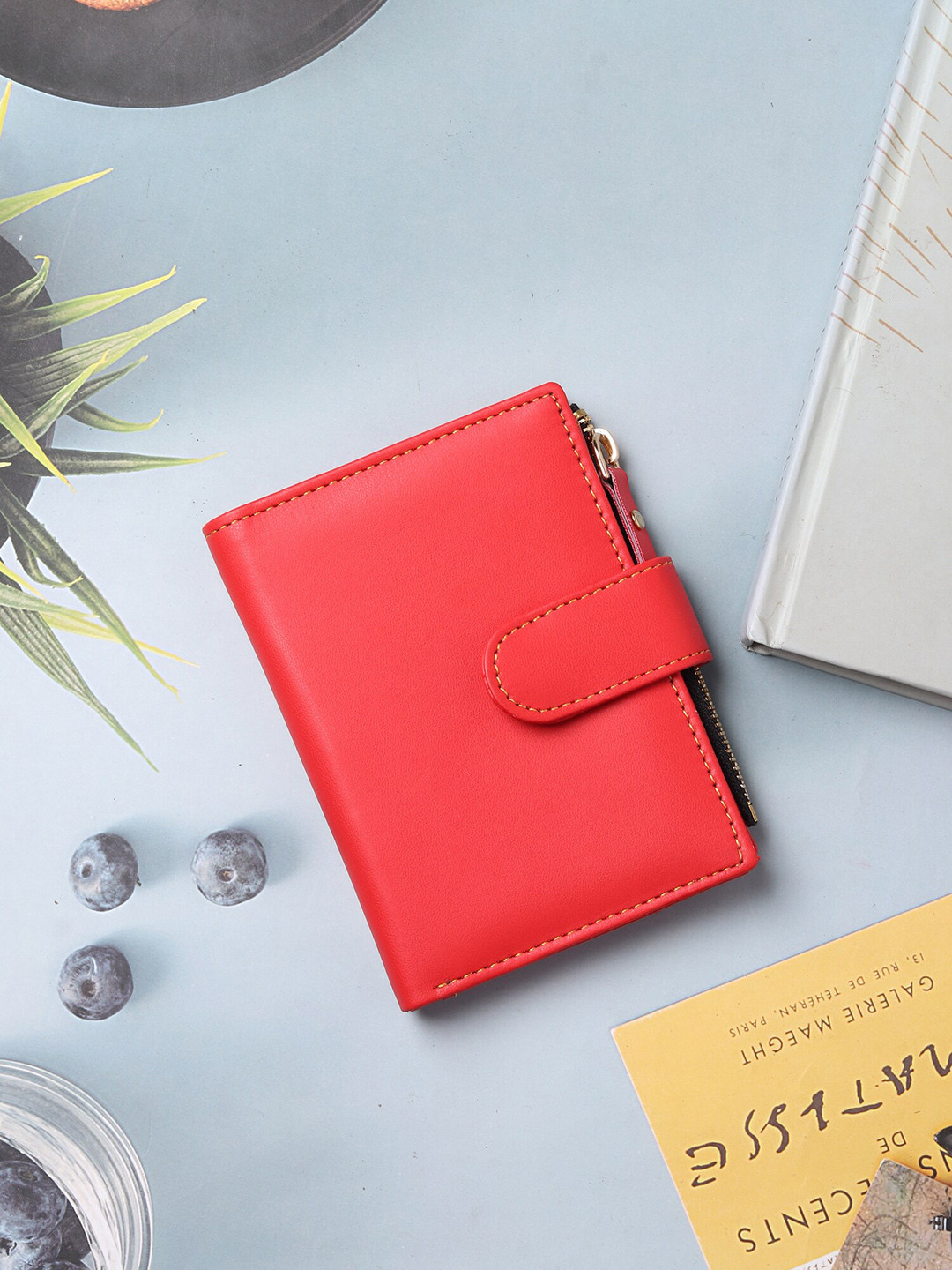 SAMTROH Women Zip Detail Card Holder