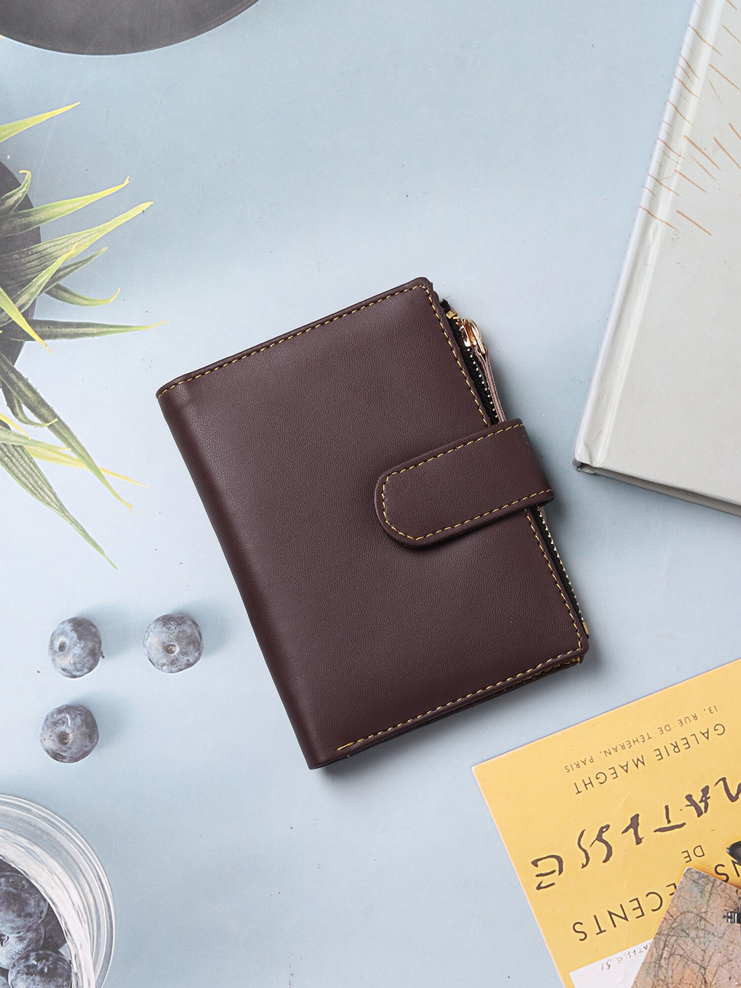 SAMTROH Women Zip Detail Card Holder