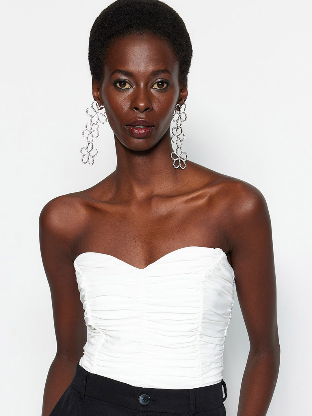 Trendyol Sweetheart Neck Tube Top