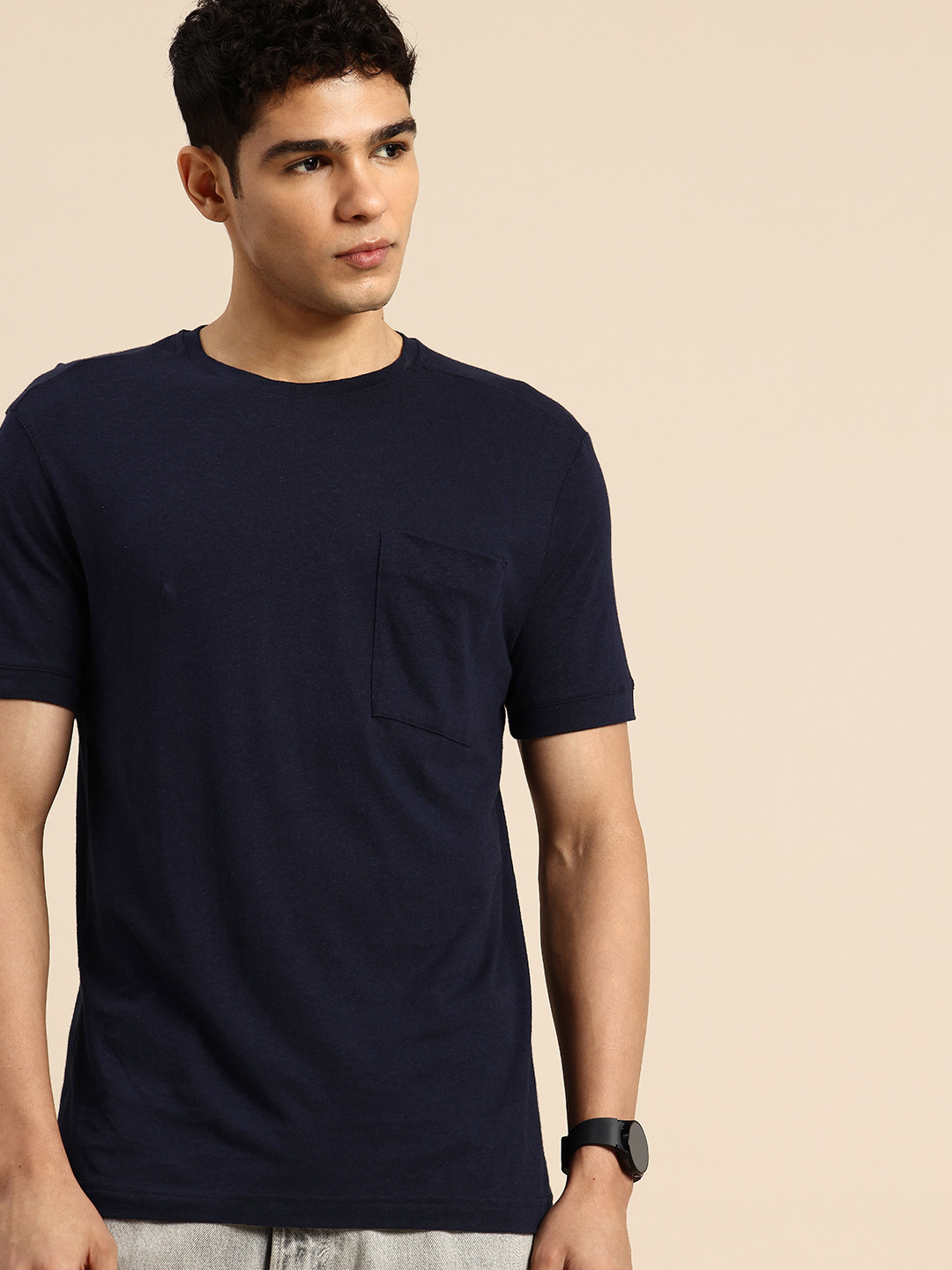 United Colors of Benetton Cotton Linen T-shirt