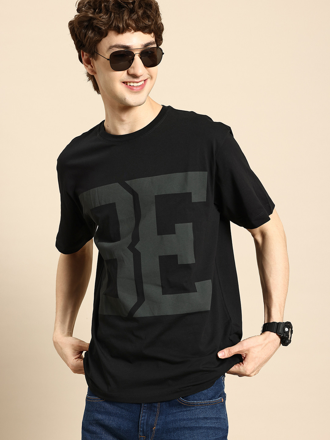 United Colors of Benetton Typography Print Pure Cotton T-shirt