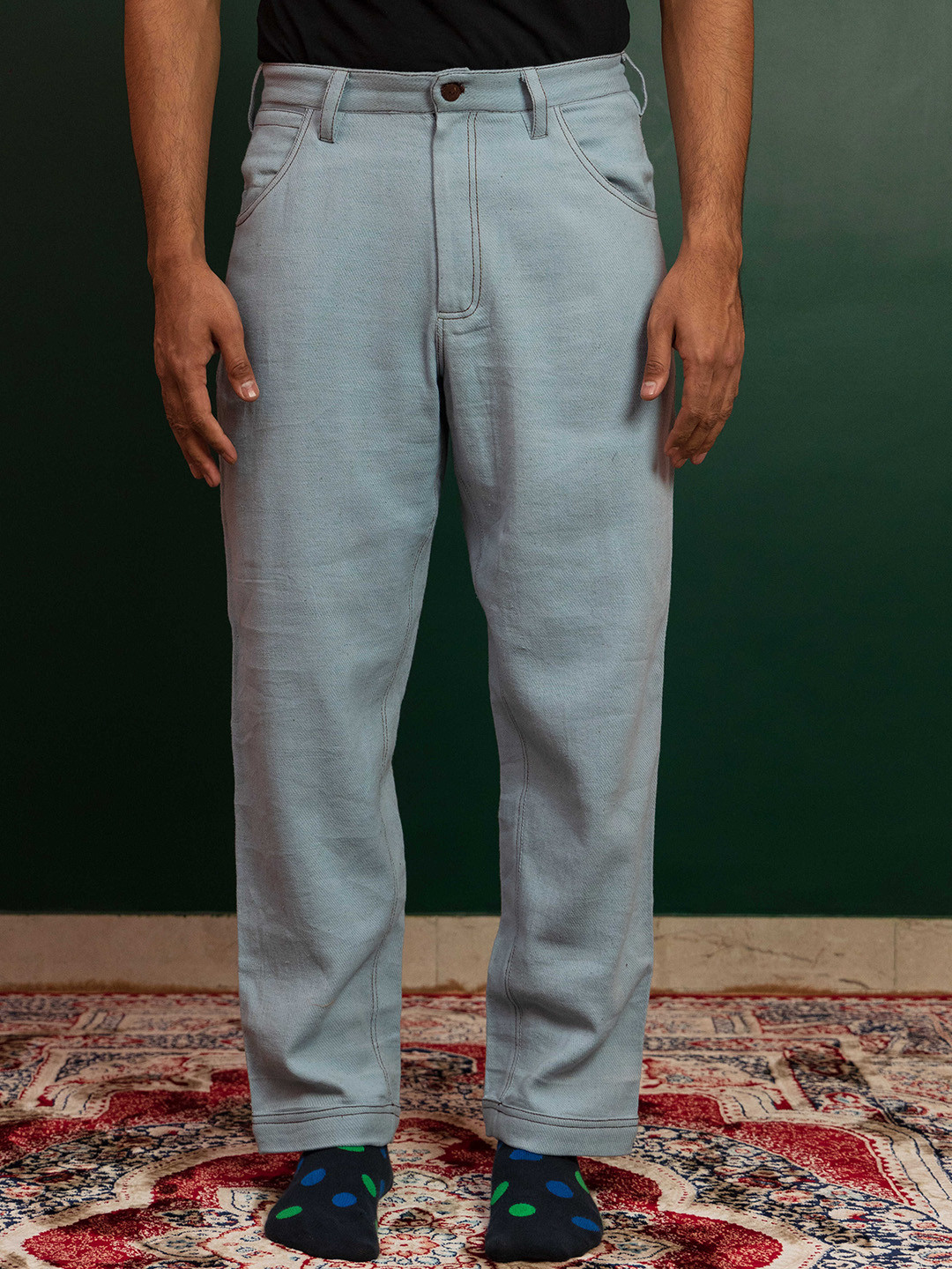 ARTLESS Men Tapered Fit Mid-Rise Clean Look Cotton Jeans