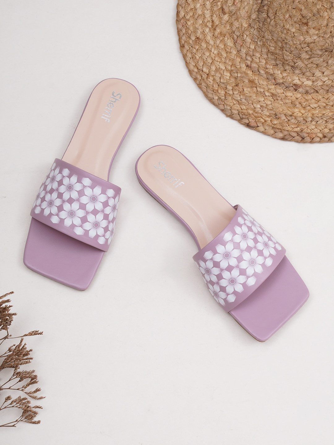 Sherrif Shoes Women Printed Open Toe Flats