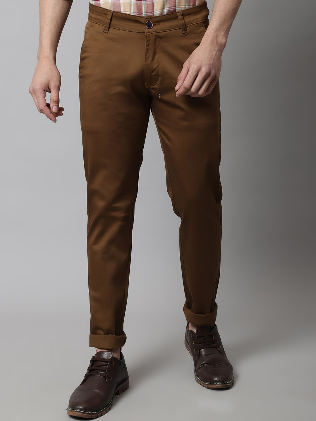 Majestic Man Men Smart Slim Fit Easy Wash Trousers