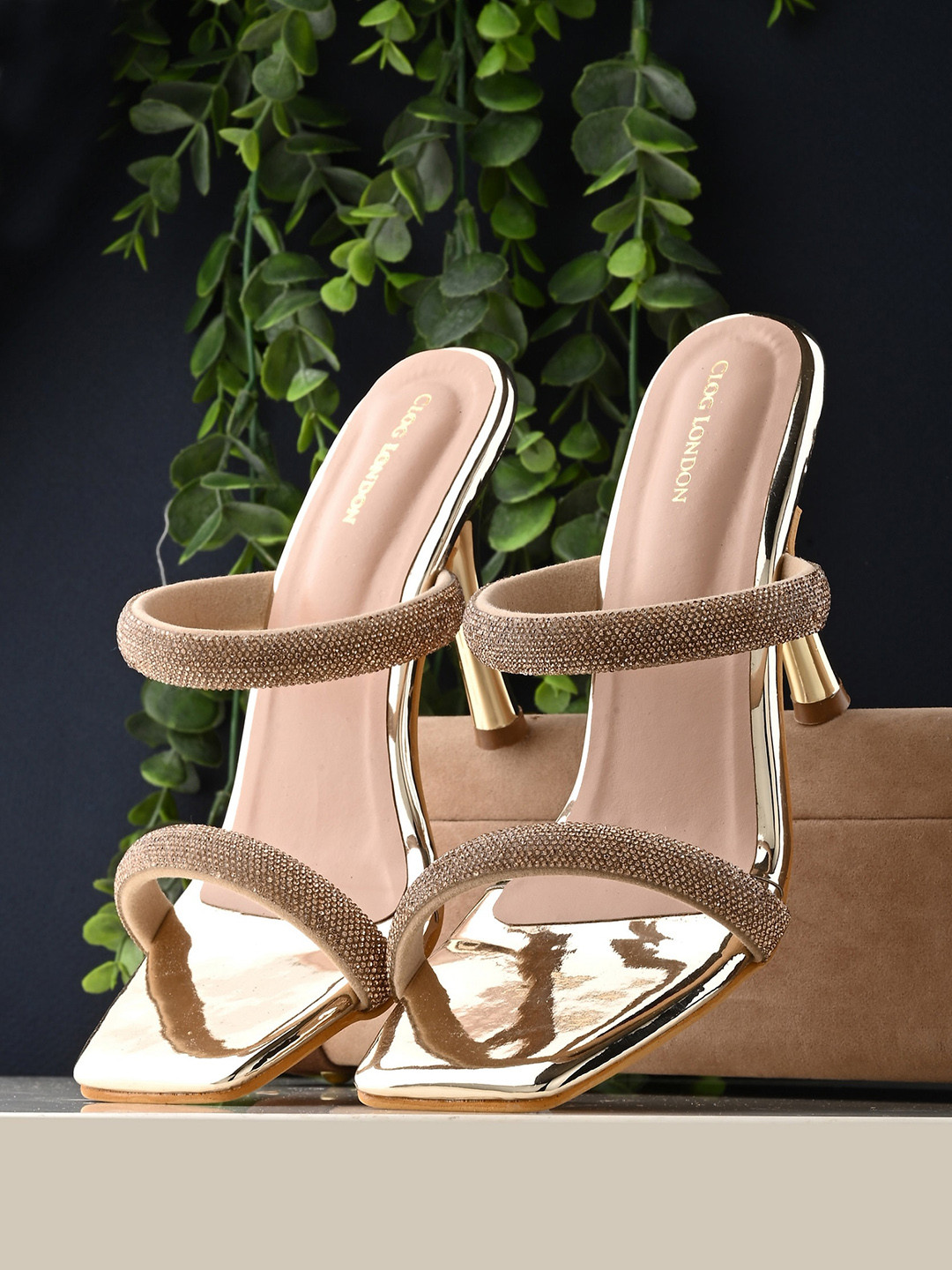 CLOG LONDON Open Toe Block Heels