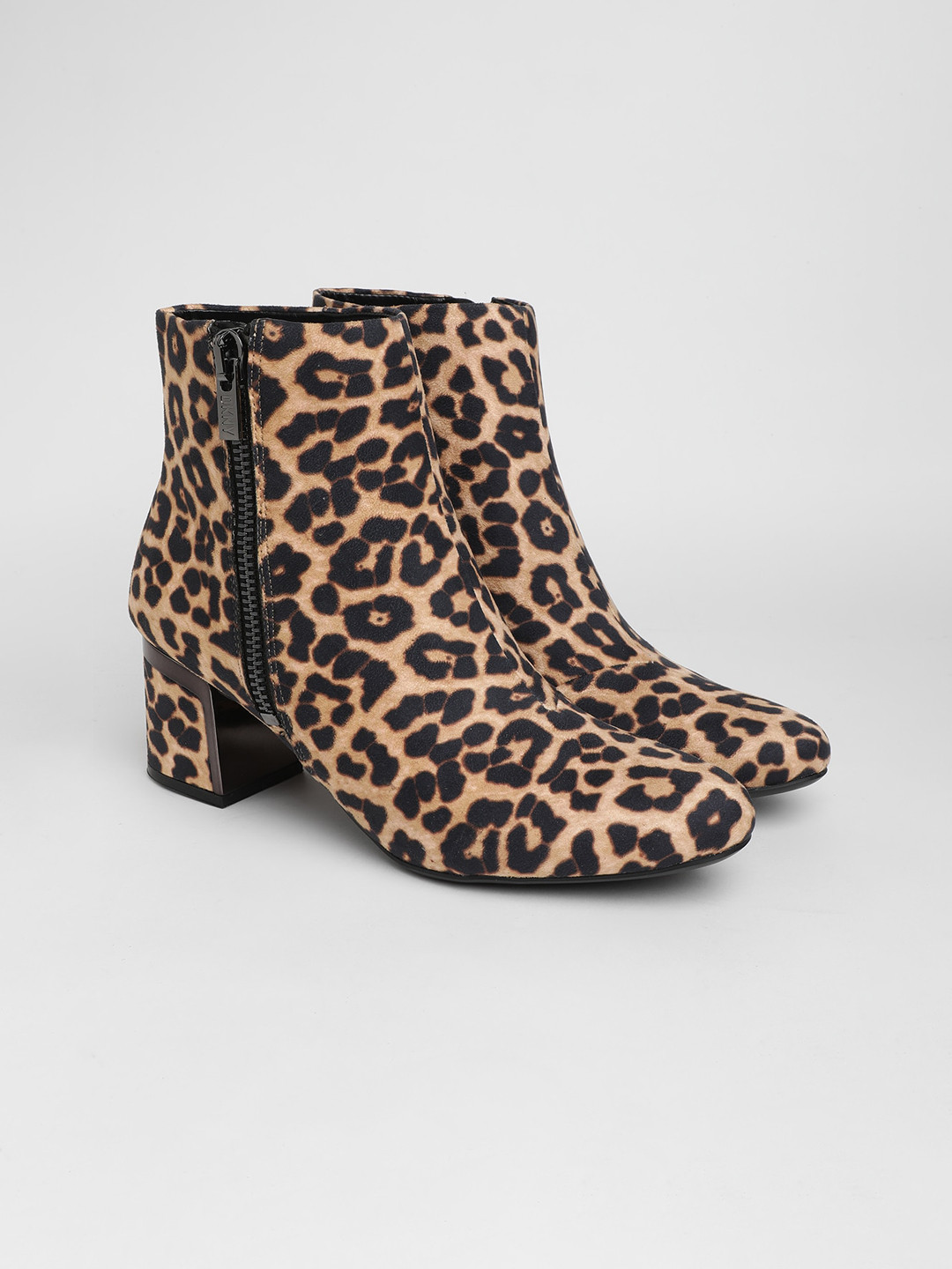 DKNY Women Printed Block-Heeled Chelsea  Boots
