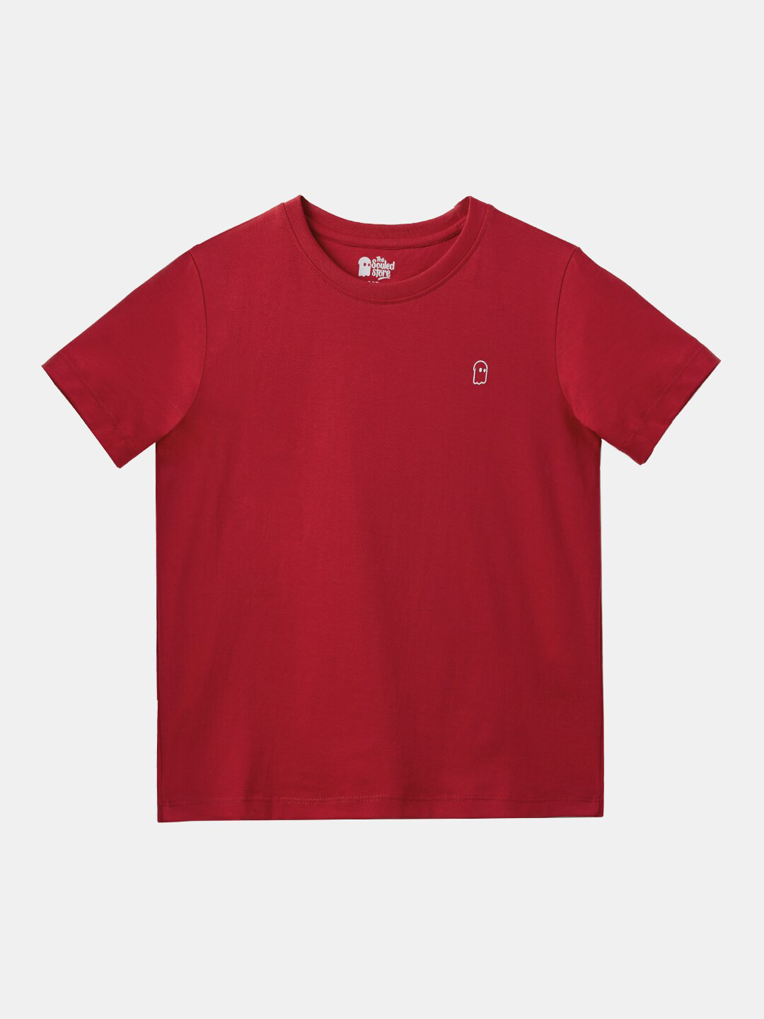 The Souled Store Boys Red Round Neck Pure Cotton T-Shirt