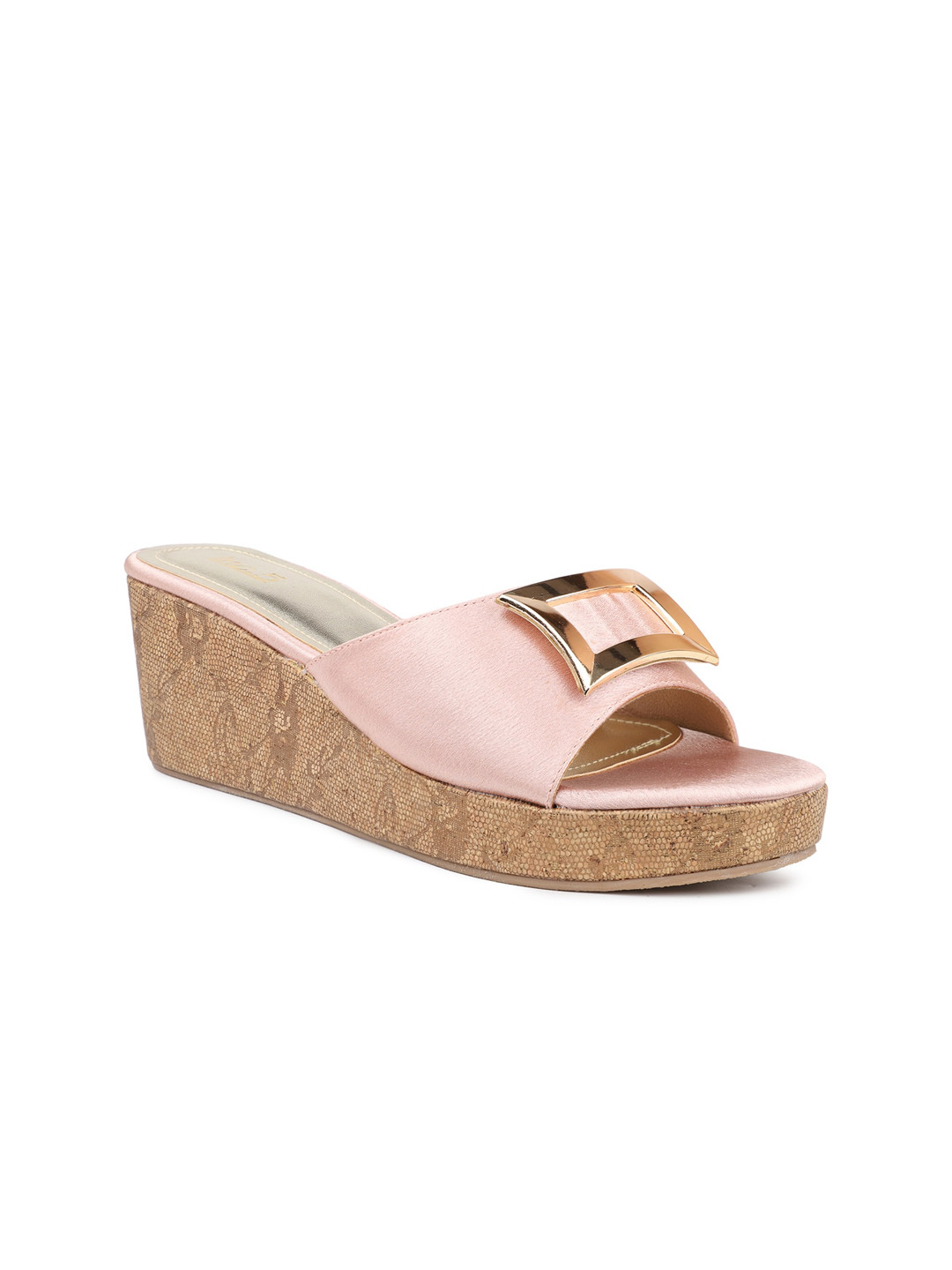 Inc 5 Buckle Embellished Wedge Heels