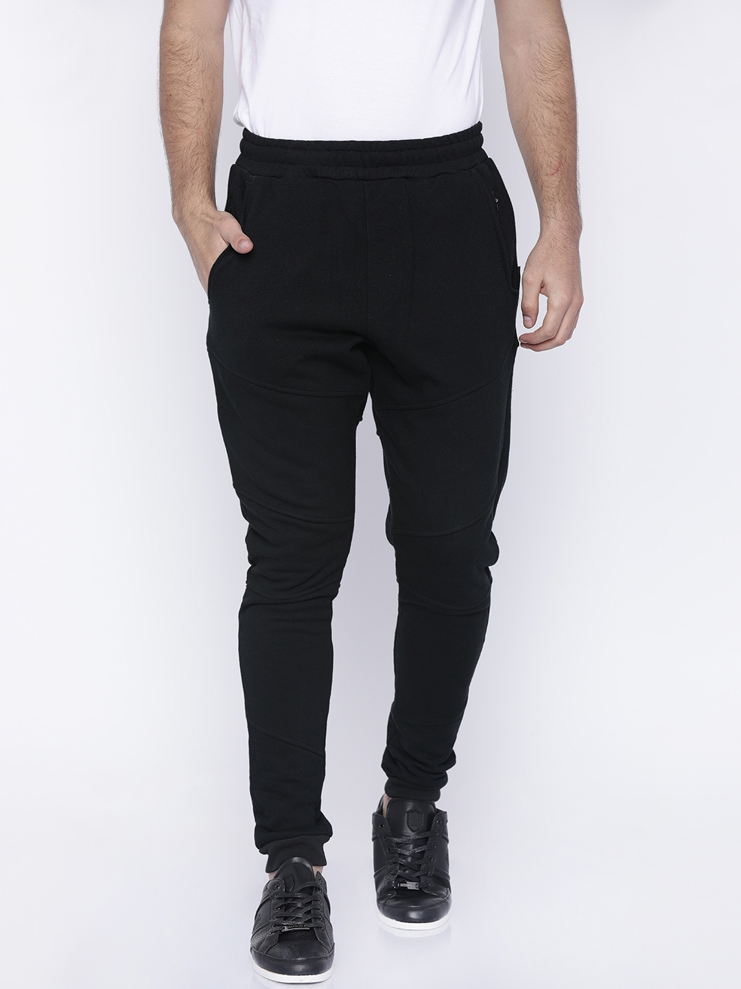 Boys black best sale slim fit joggers