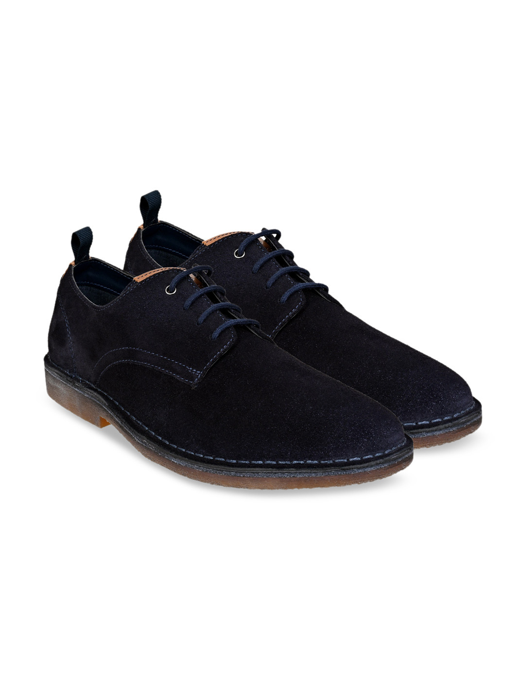 HX London Men Lace-Up Suede Derbys