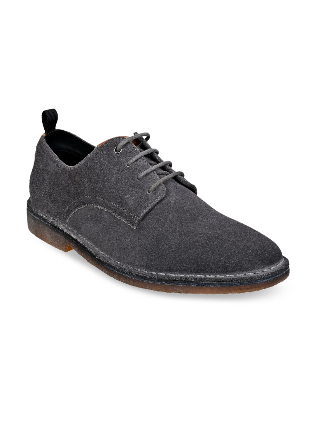 HX London Men Lace-Up Suede Derbys
