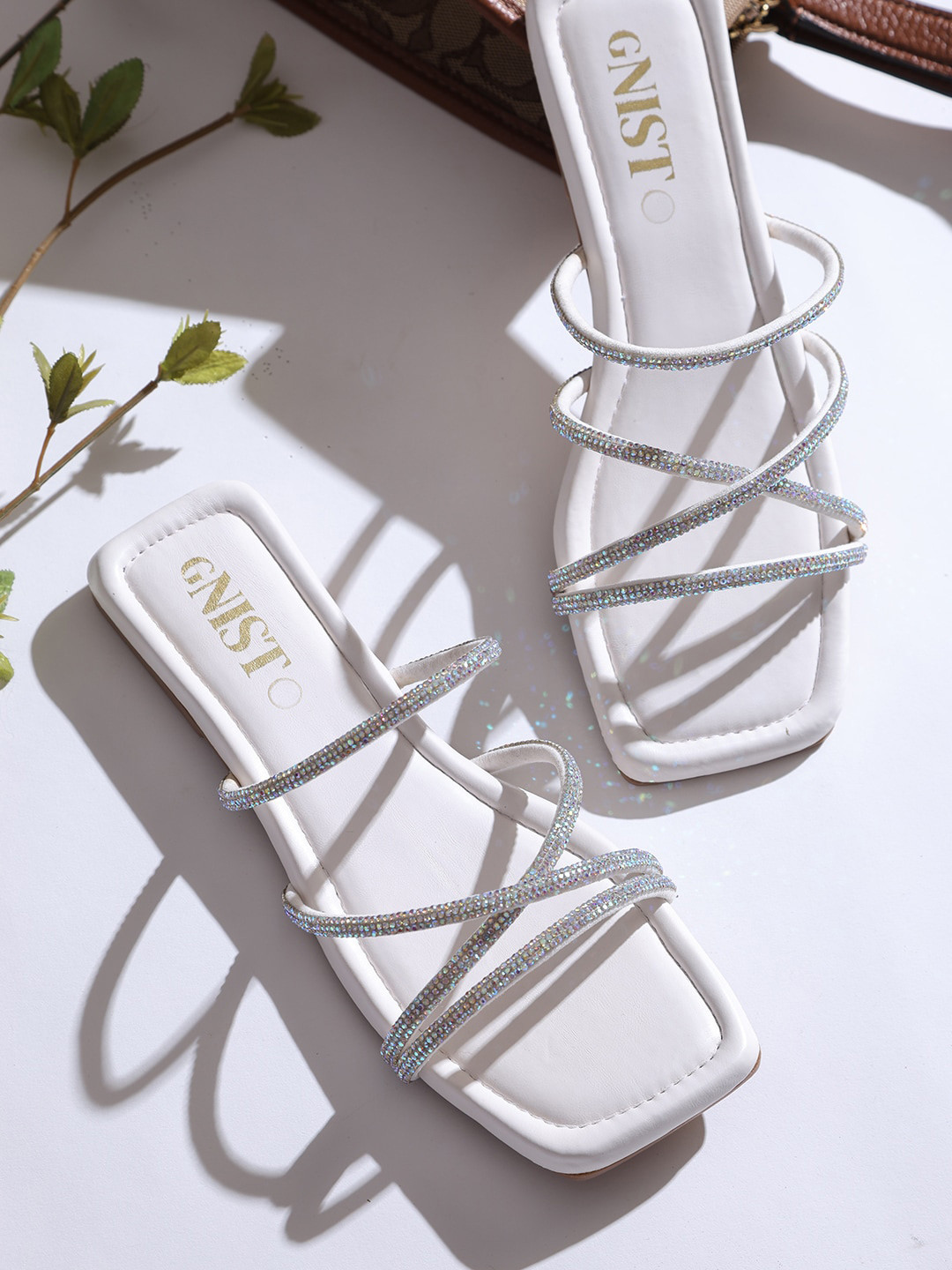 GNIST Party Open Toe Flats