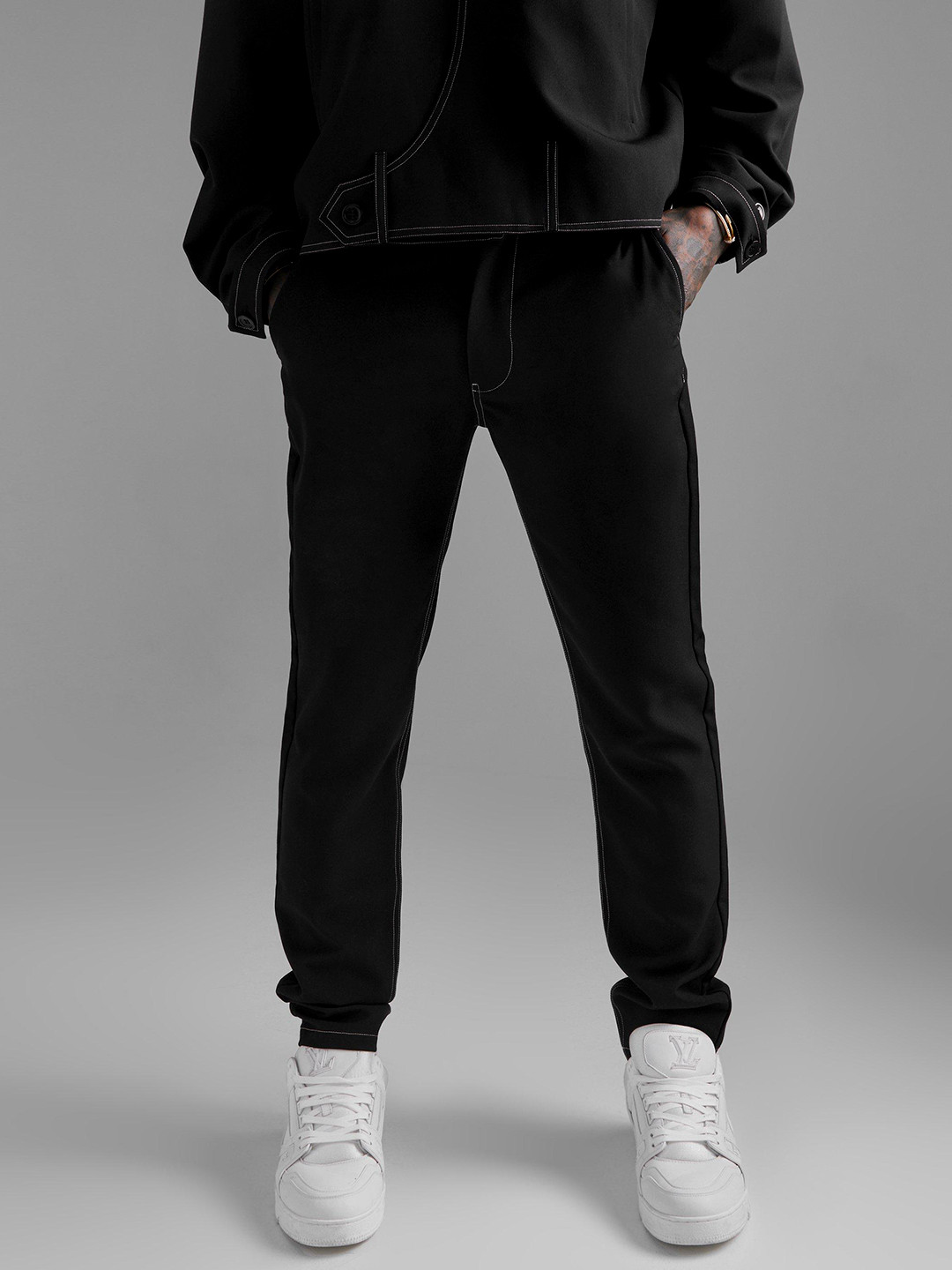 boohooMAN Men Slim Fit Trousers