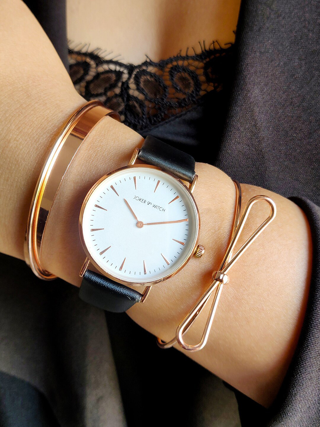 JOKER & WITCH Palin Women Stainless Steel Watch Gift Set JWBS160