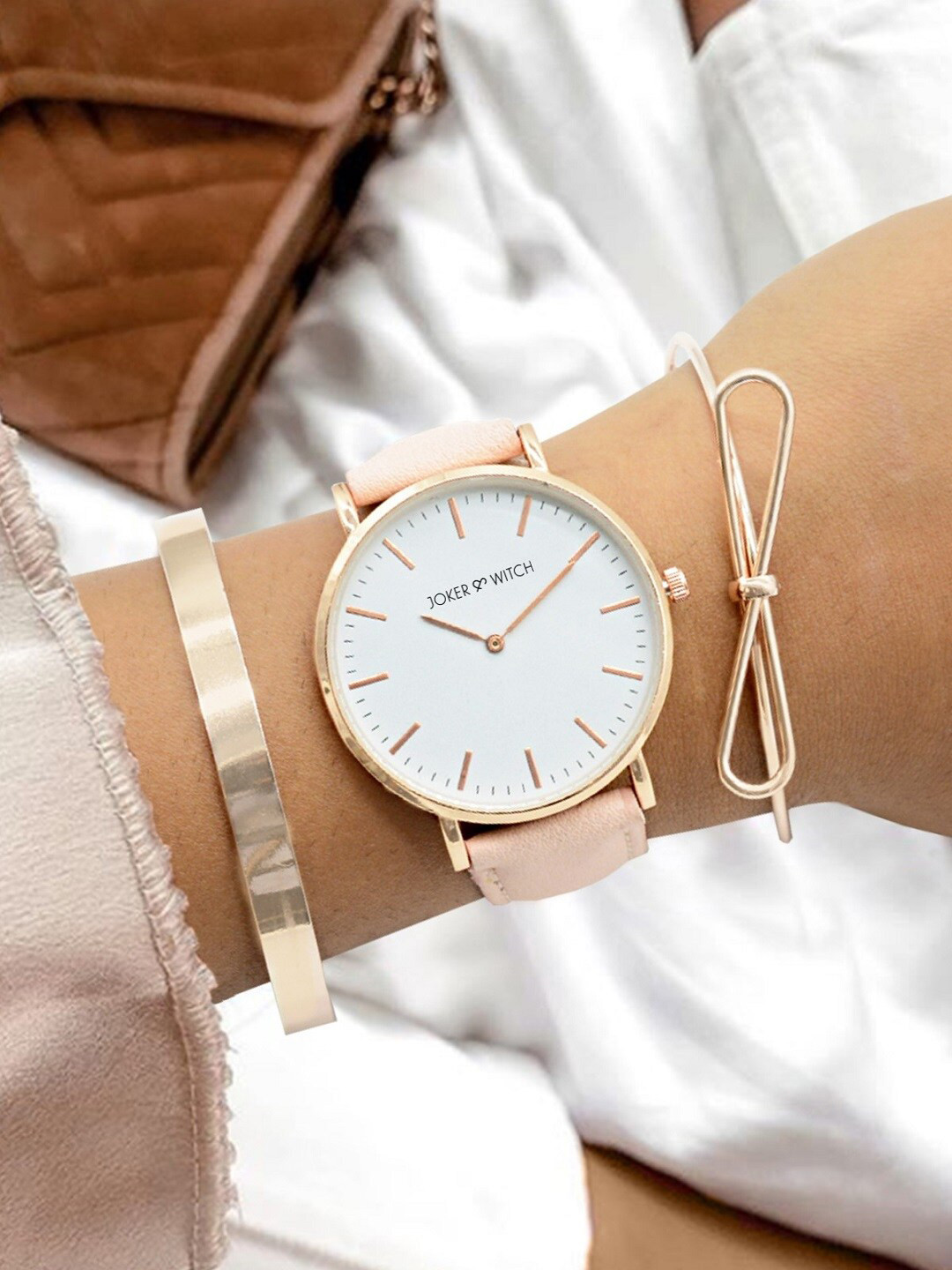 JOKER & WITCH Women Sugar Candy Bracelet & Watch Gift Set