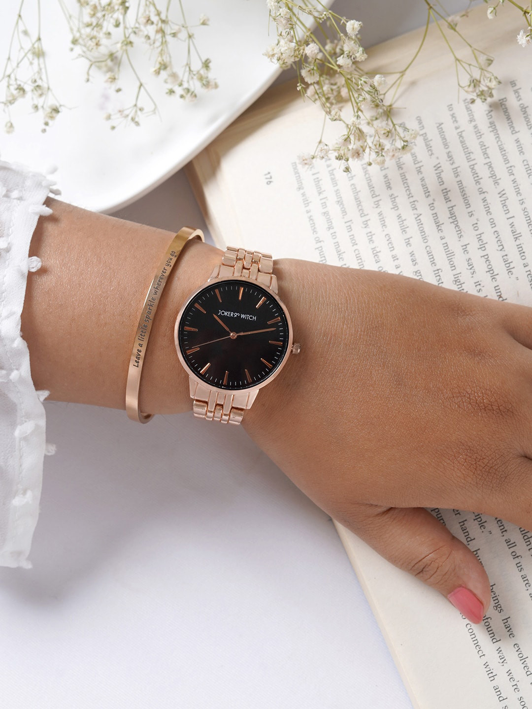 JOKER & WITCH Women Bracelet Watch Gift Set JWBS903