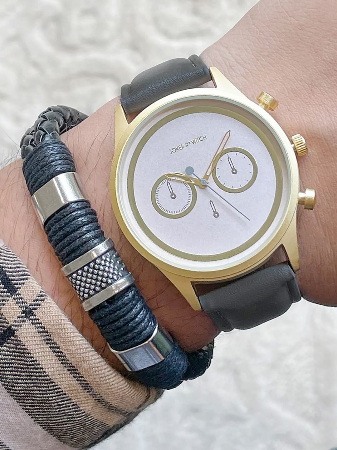 JOKER & WITCH Aitken Men Stainless Steel Watch Gift Set JWMBS59