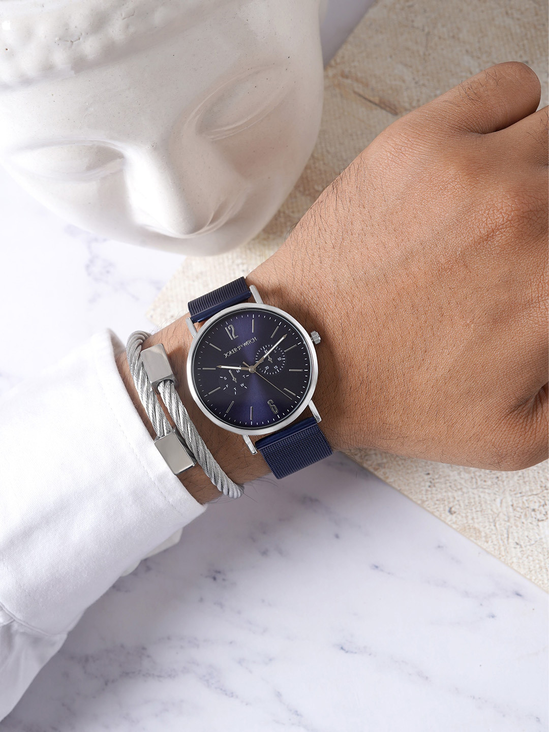 JOKER & WITCH Men Bracelet Stack & Watch Gift Set