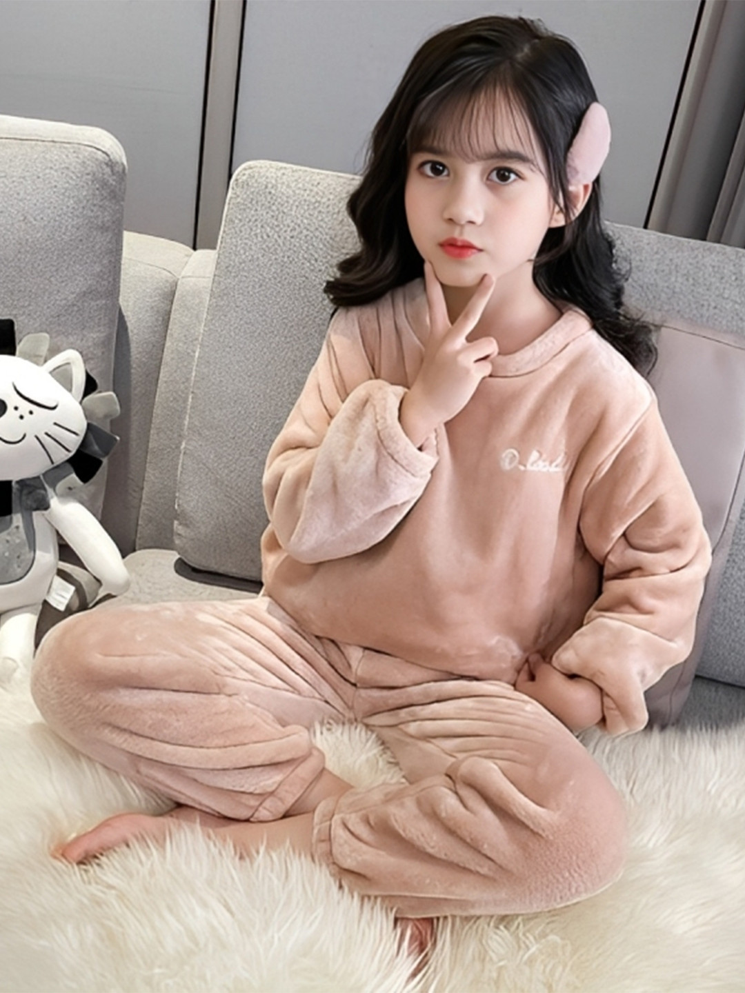 Lugo Kids Round Neck Long Sleeves T-Shirt & Pyjamas