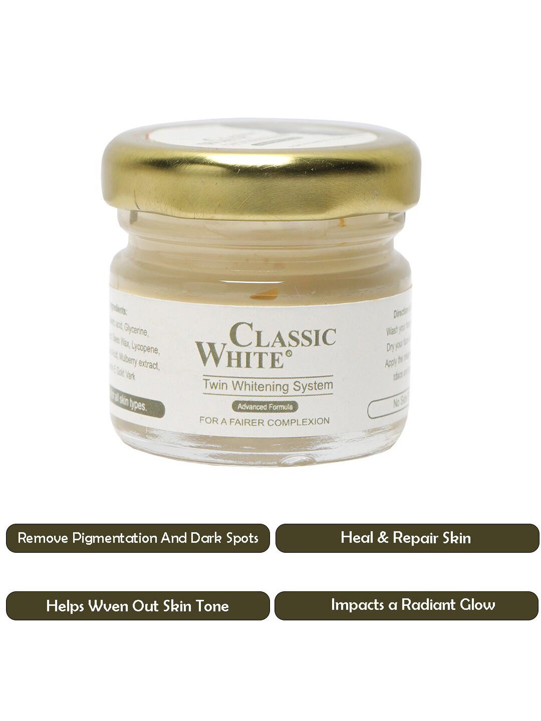 Classic White Twin Whitening System Advance Formula Cream - 30 g