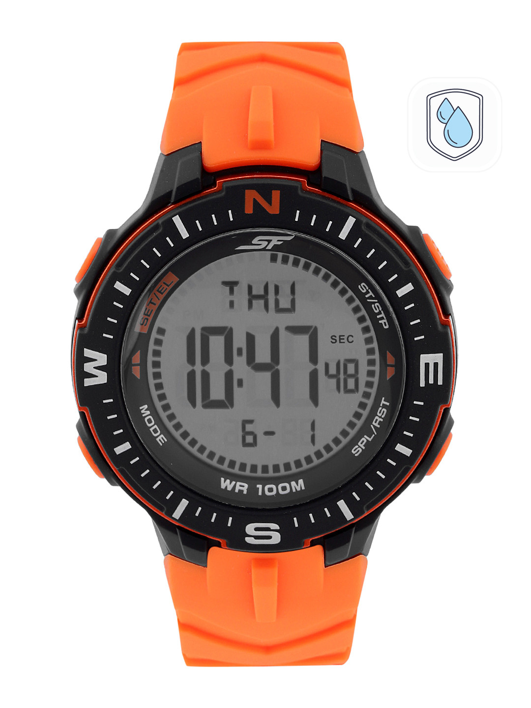 Sonata Men Regular Straps Digital Multi Function Watch 77095PP02