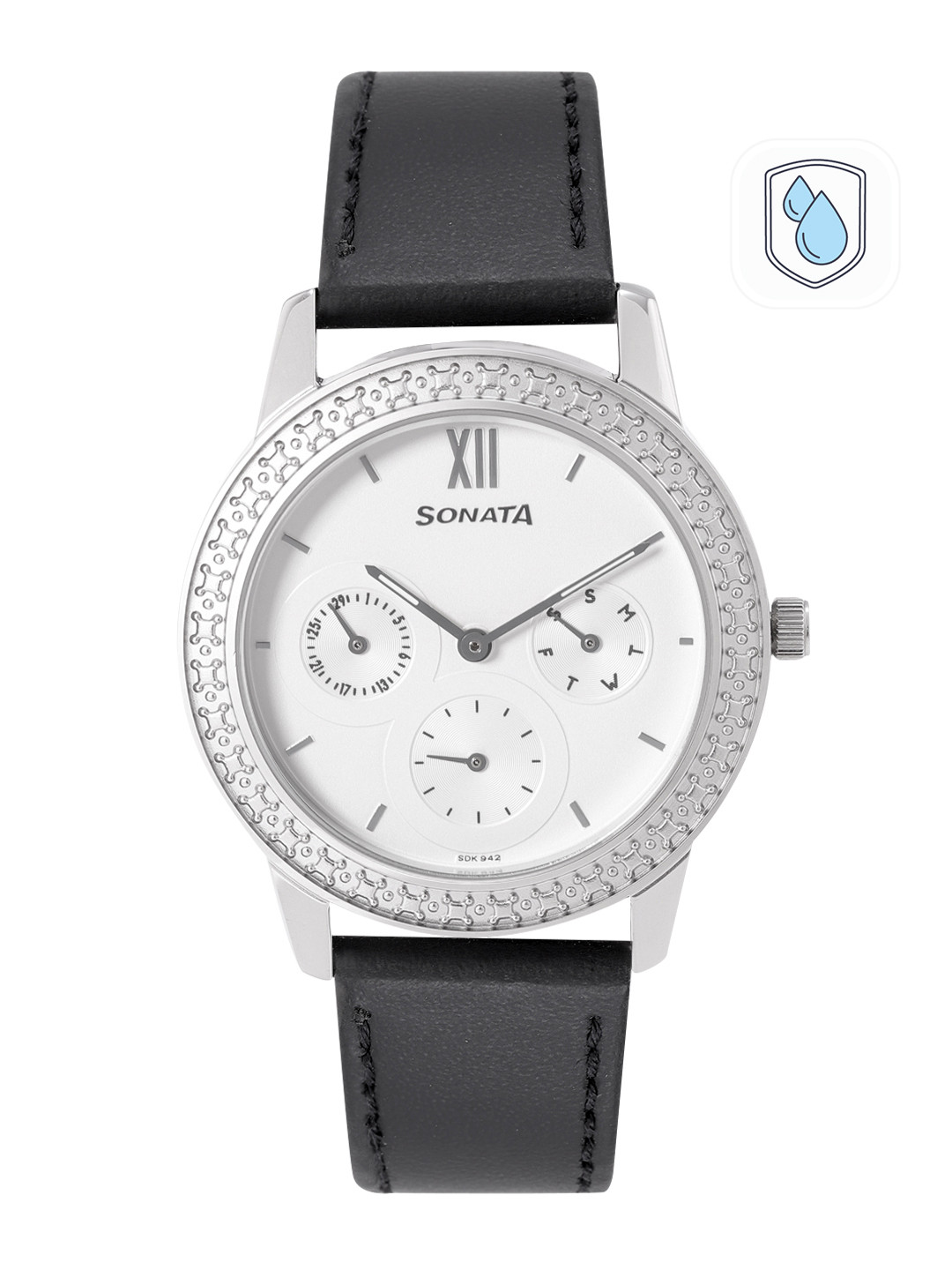 Sonata Women Regular Analogue Multi Function Watch 8165SL01