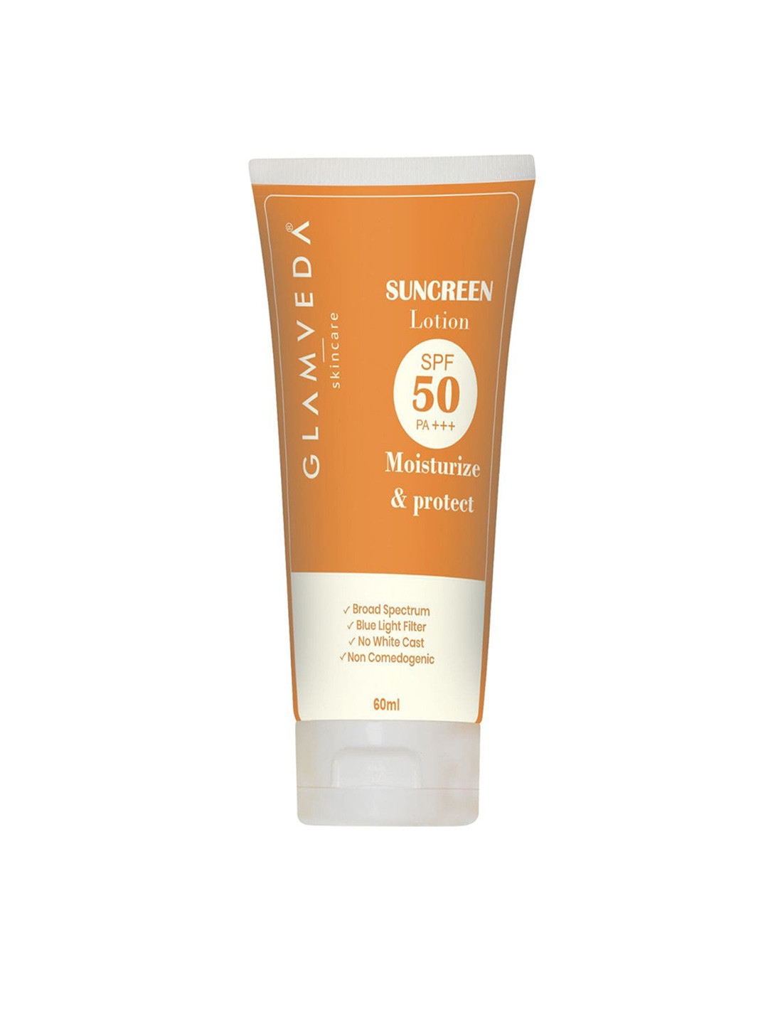 GLAMVEDA SPF 50 PA+++ Blue Light Filter Sunscreen Lotion - 60 ml