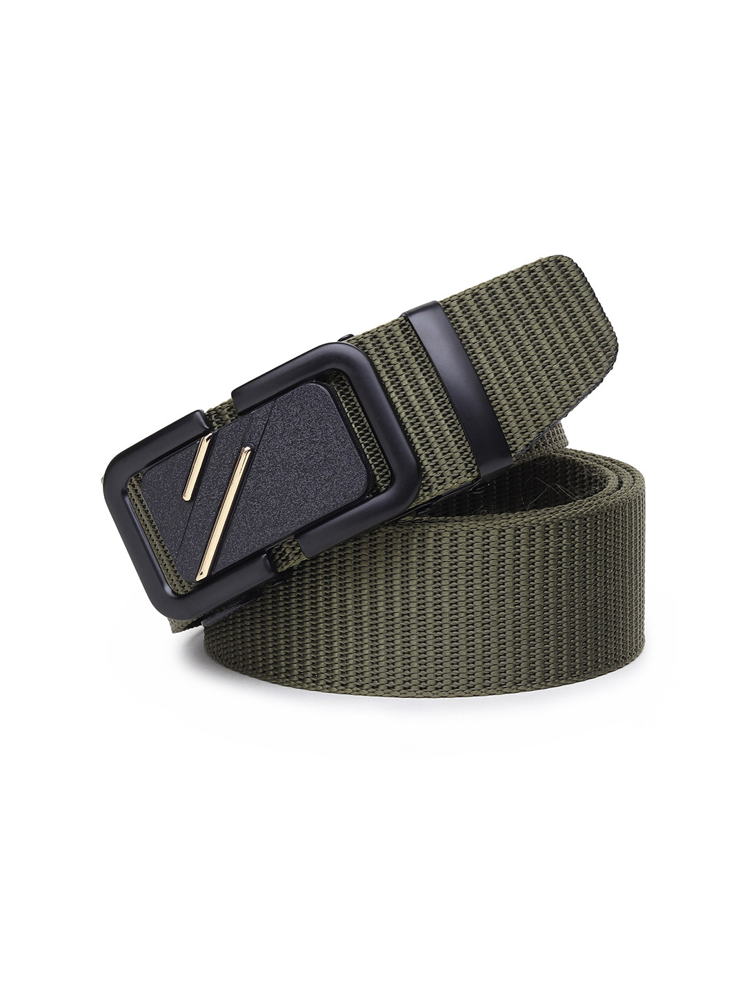 HENEDA Men Textured Auto-Lock Buckle Belt
