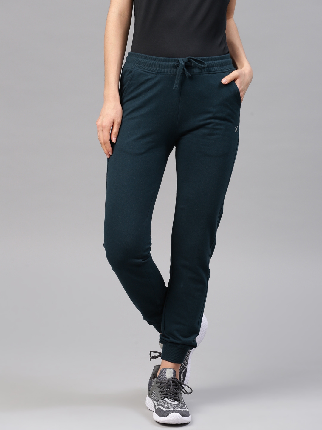 hrx solid women's track pants