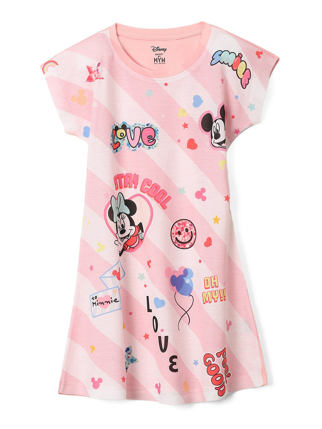 Wear Your Mind Graphic Printed Cotton A-Line Dress