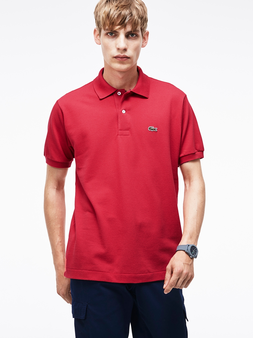 fattige myg illoyalitet Buy Lacoste Men Red Solid Polo Collar T Shirt - Tshirts for Men 2332569 |  Myntra