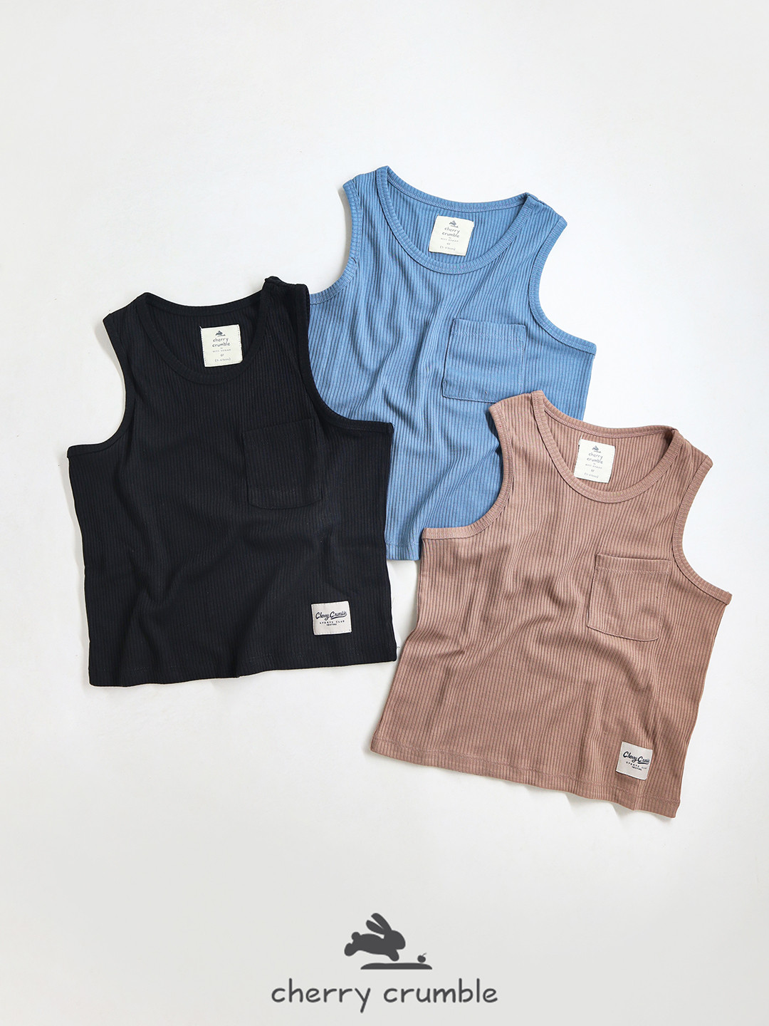 Cherry Crumble Boys Pack Of 2 Striped Sleeveless Tank T-Shirt