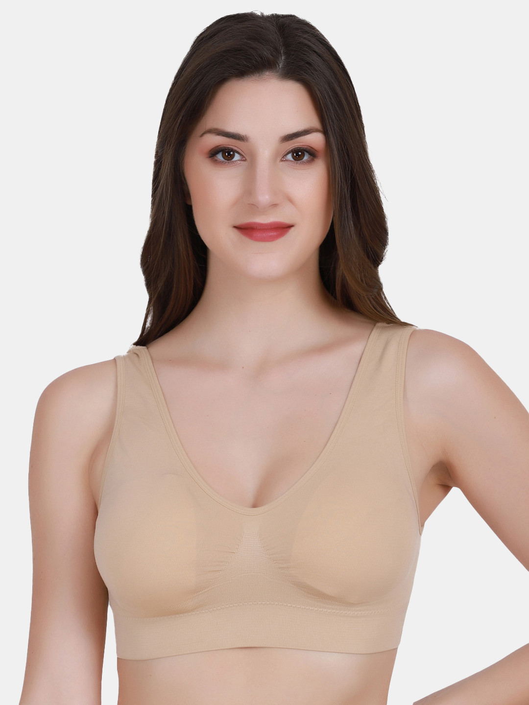 Amour Secret Beige Lightly Padded Sports Bra