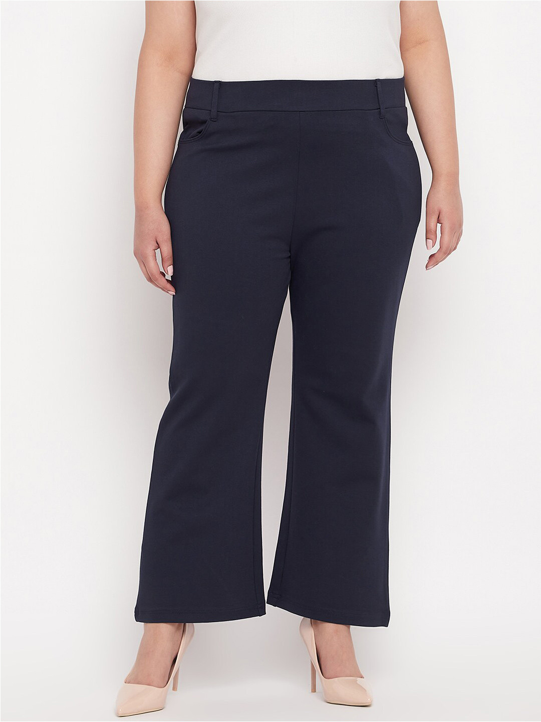 CLORA CREATION PLUS Women Navy Blue Jeggings