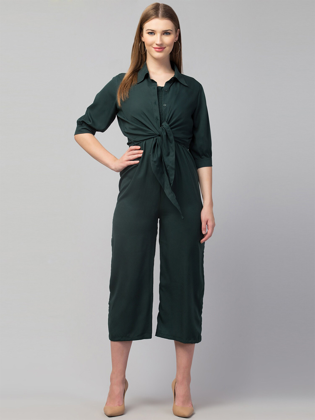 GLITO Shoulder Straps Basic Jumpsuit Comes With Shirt