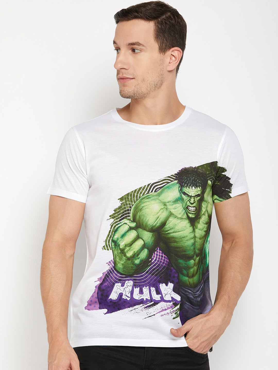Wear Your Mind Hulk Graphic Printed T-Shirt