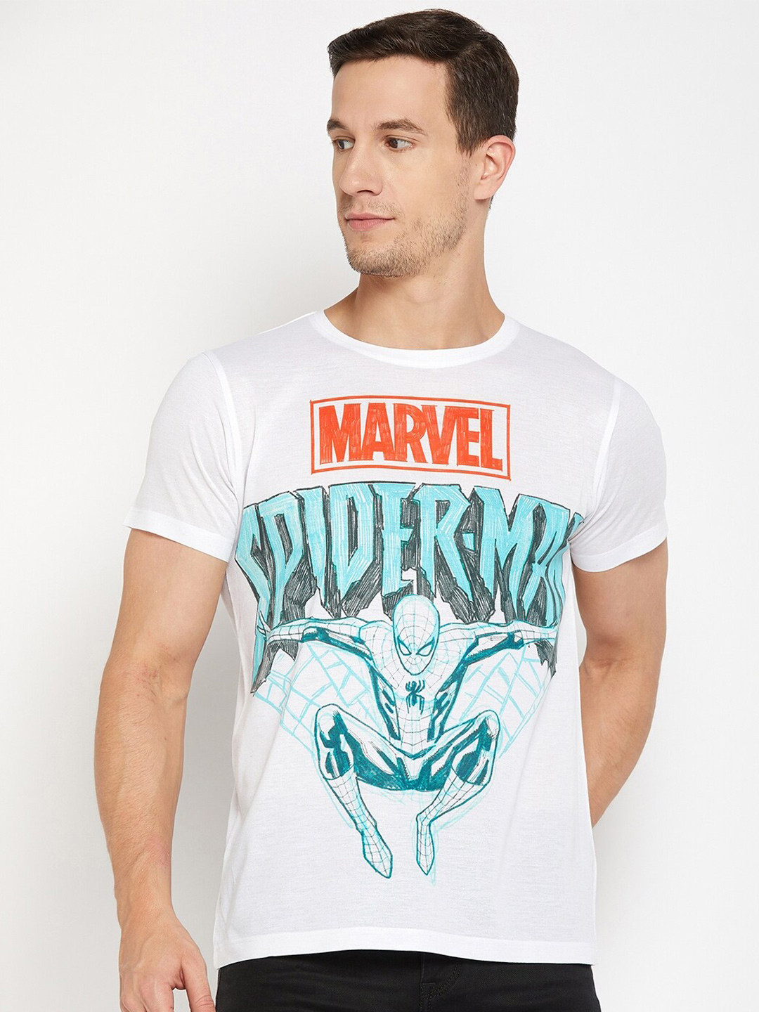Wear Your Mind Spider-Man Printed Casual T-shirt