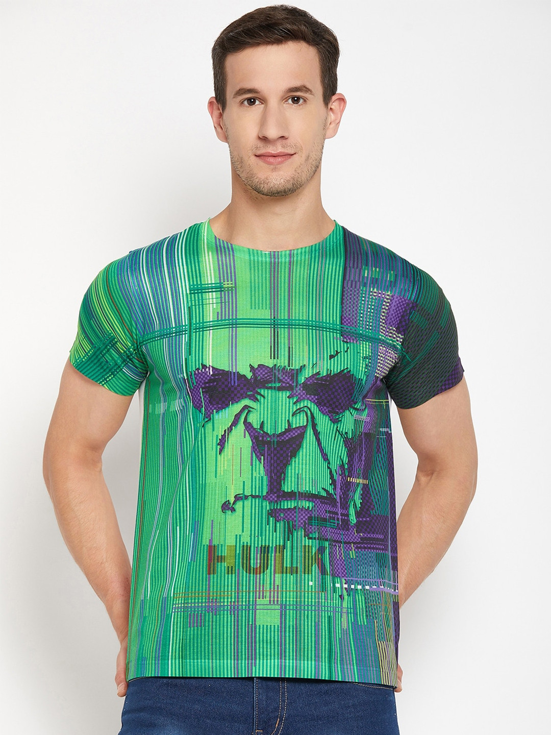 Wear Your Mind Hulk Printed Casual T-shirt
