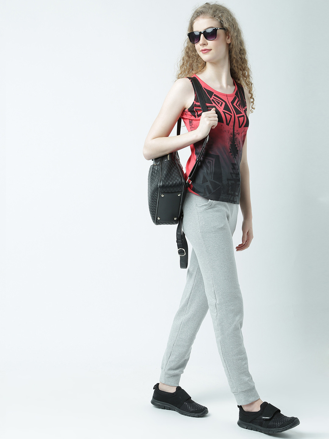Huetrap Women Red Printed Tank Top