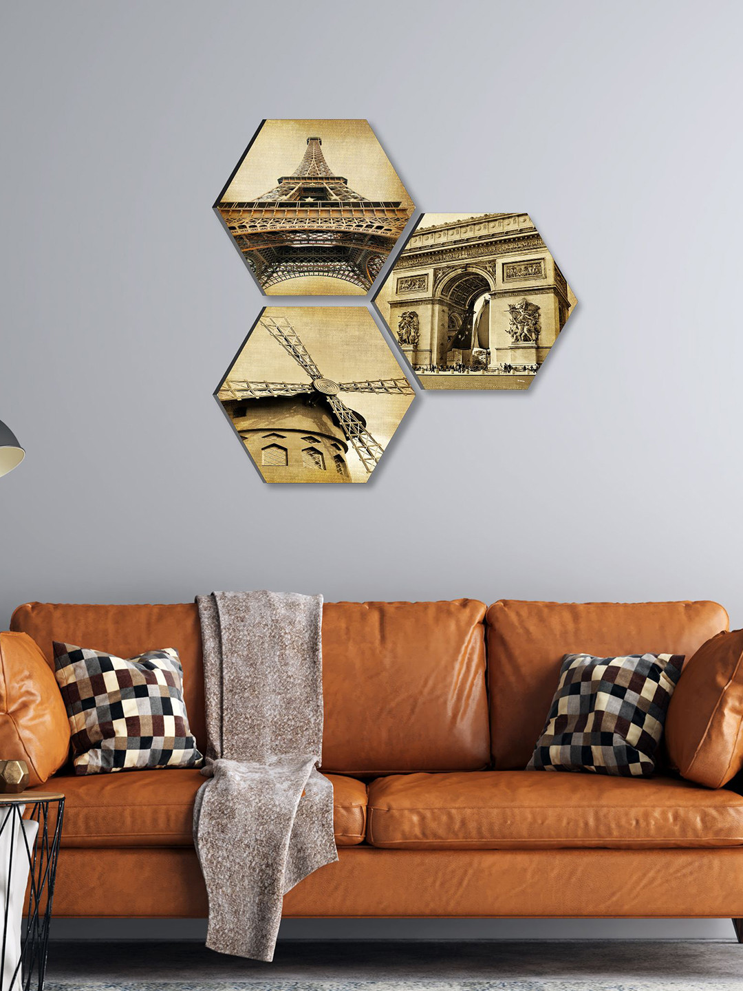 SAF Abstract Paper 3 Pcs Wall Paintings Wall Art -16.9x16.9In