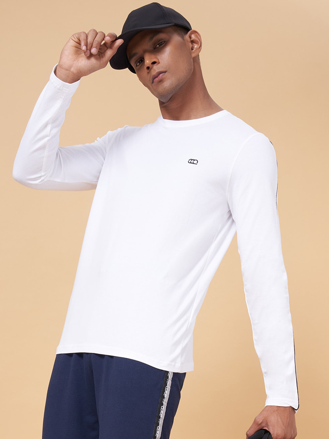 Ajile by Pantaloons Long Sleeves Slim Fit Sports T-shirt