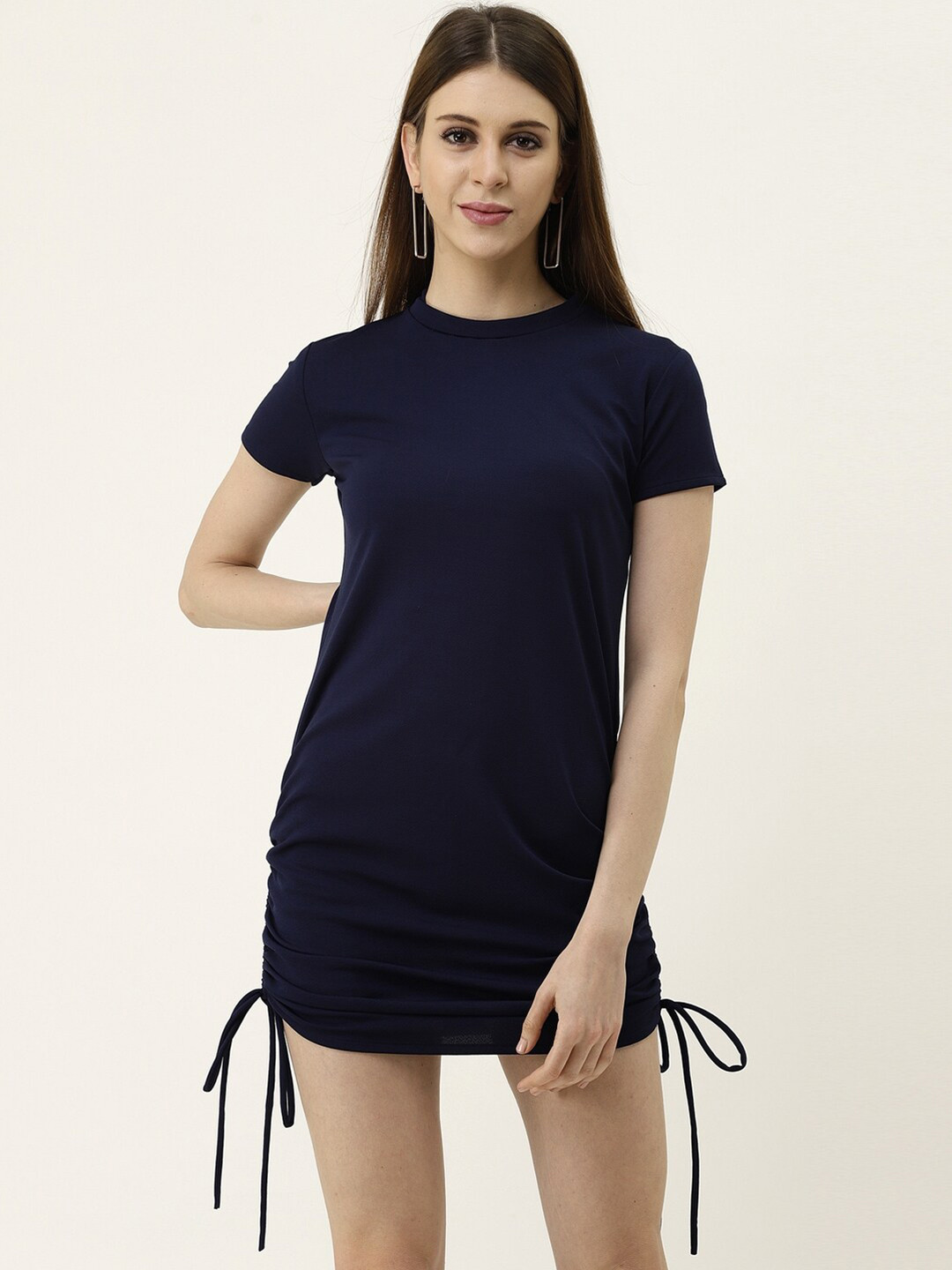 BAESD Mock Neck T-shirt Mini Dress