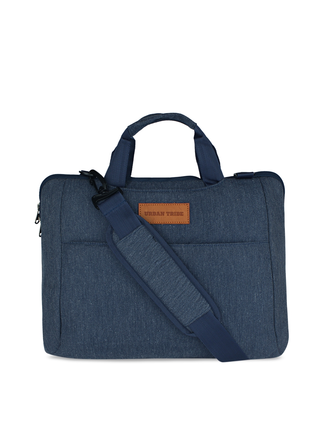 URBAN TRIBE Unisex Blue Solid Laptop Bag