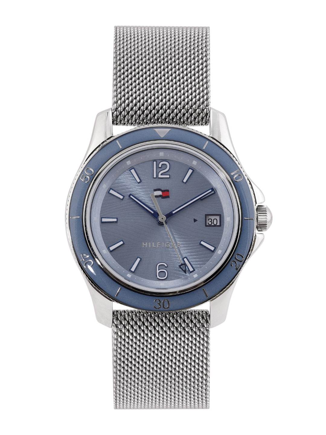 Tommy Hilfiger Women Braided Analogue Watch with Chronograph TH1782563W-Stainless Steel