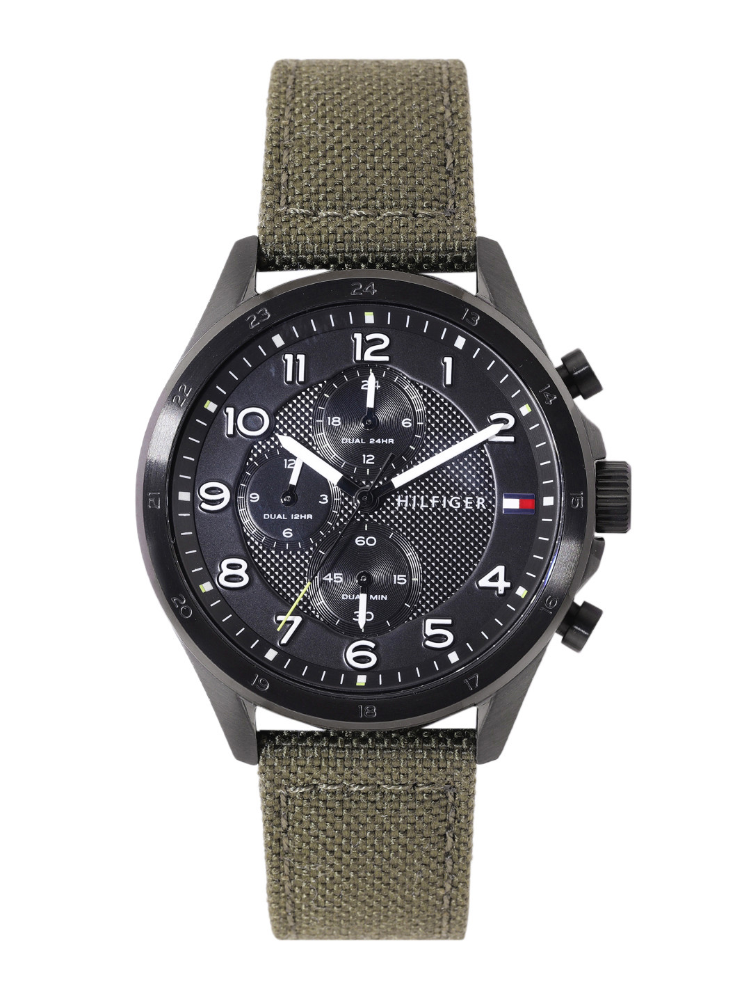 Tommy Hilfiger Men Leather Analogue Chronograph Watch TH1792006W