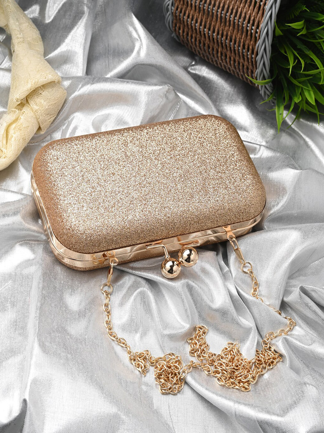 Toobacraft Embellished Box Clutch