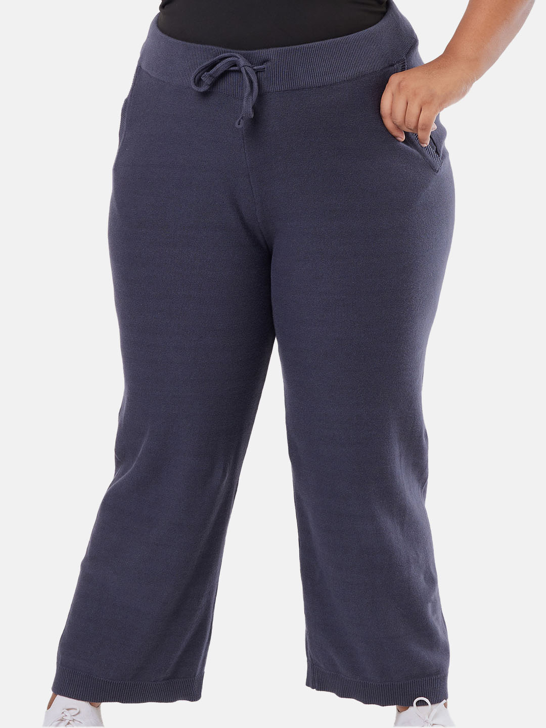 Blissclub Women Mid-Rise Straight Cotton Track Pants