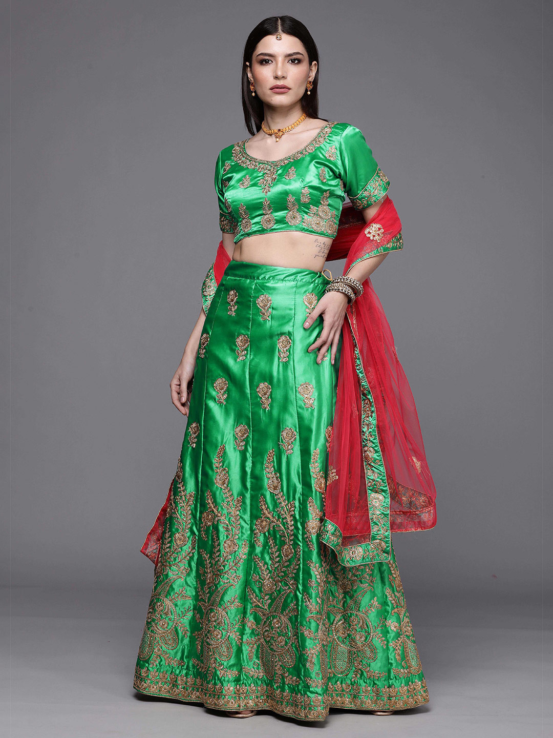 Sangria Embroidered Lehenga Choli