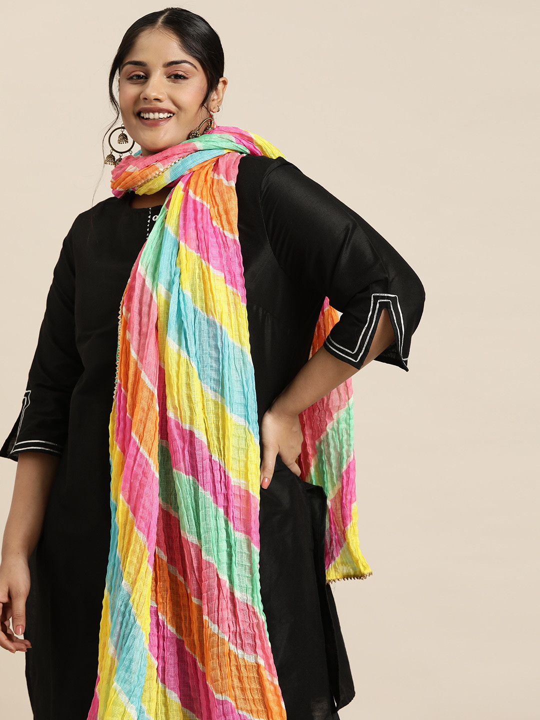 Sztori Women Pure Cotton Printed Dupatta