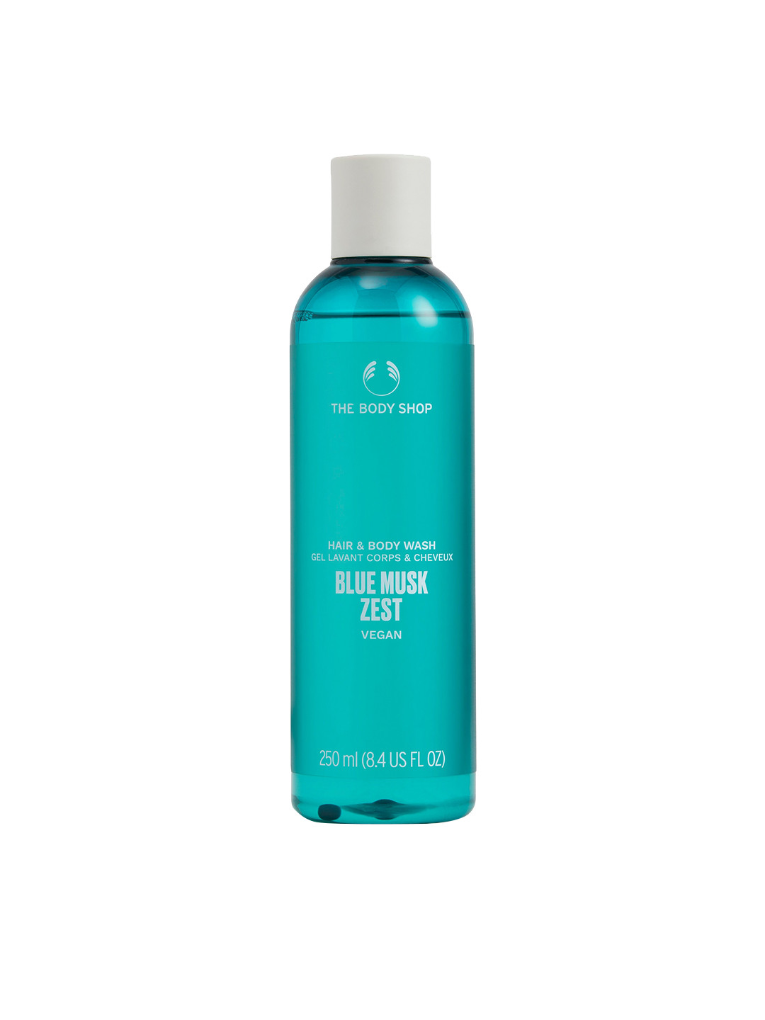 THE BODY SHOP Vegan Blue Musk Zest Hair & Body Wash - 250 ml